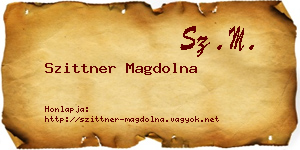 Szittner Magdolna névjegykártya